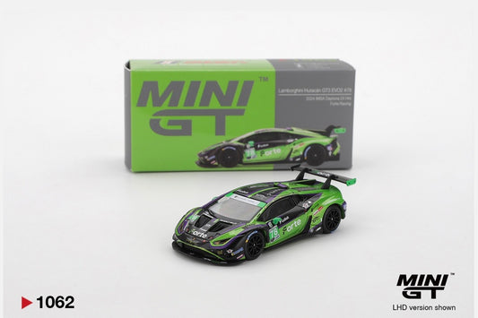 1:64 Lamborghini Huracan GT3 EVO2 #78 Forte Racing 2024 IMSA Daytona 24 Hrs Mini GT 1062