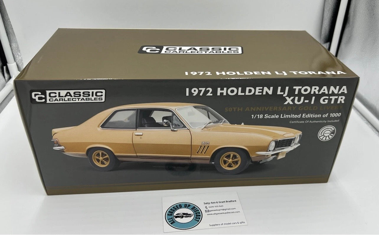 1:18 Holden LJ Torana XU-1 GTR 50th Anniversary Livery Classic Carlectables