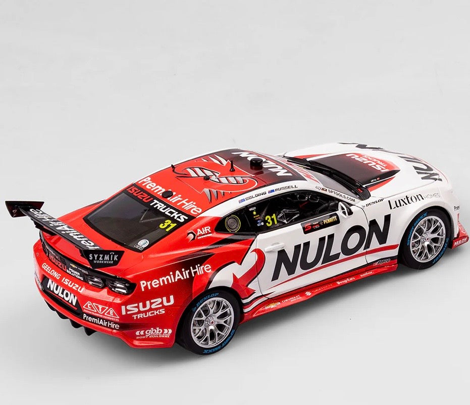1:18 Chevrolet Camaro ZL1 James Golding David Russell #31 PremiAir Nulon Racing 2024 Penrite Oil Sandown 500 3rd Place Authentic Collectables