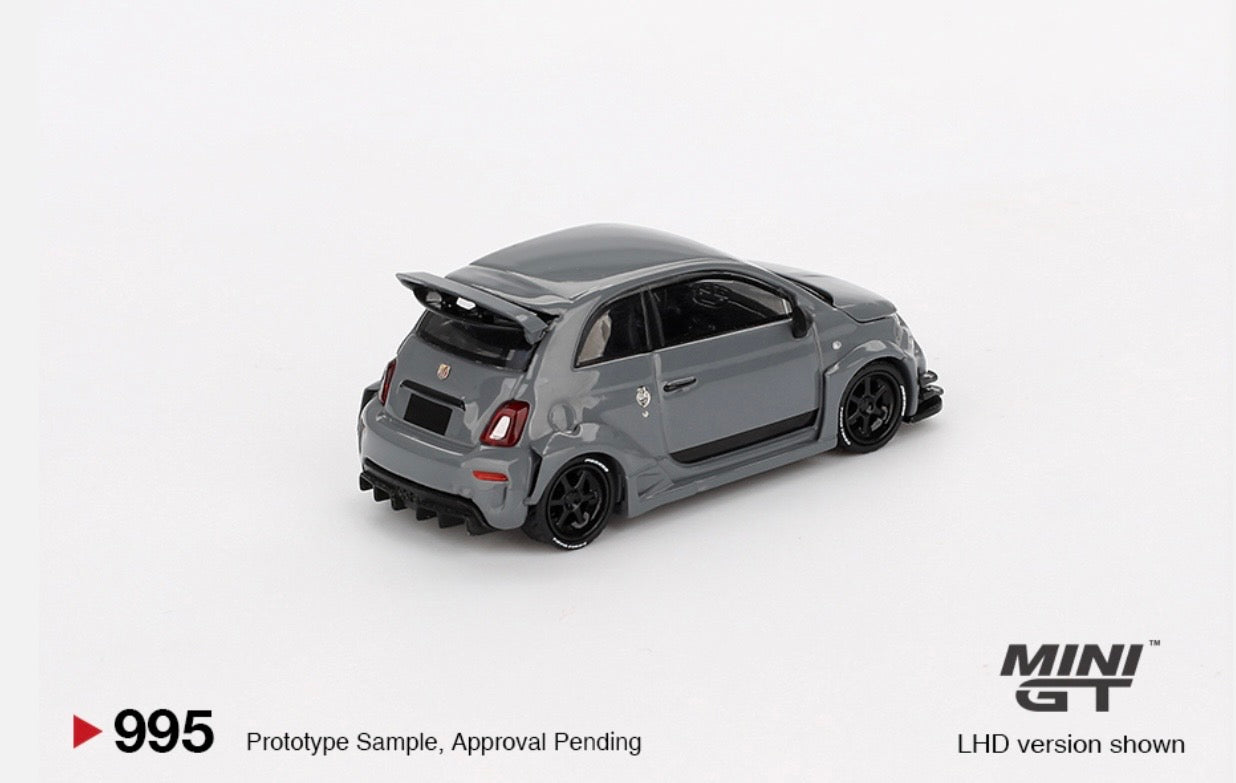1:64 LB-Works x Abas Works Abarth 595 Grey  Mini GT 995