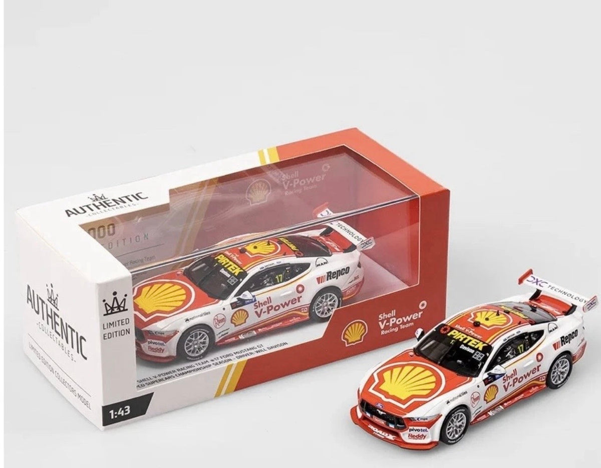 1:43 Shell V-Power Racing Team Will Davison #17 2025 Supercars Championship Season Ford Mustang GT Authentic Collectables