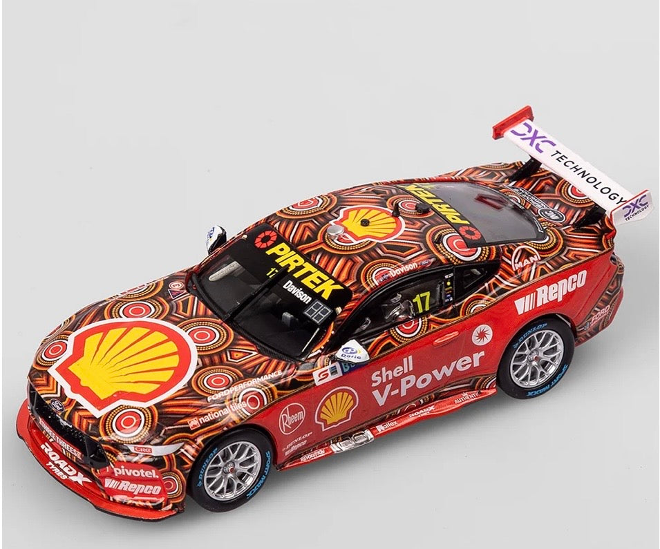 1:43 Will Davison #17 Shell V-Power Racing Team 2024 Darwin Mustang GT Authentic Collectables