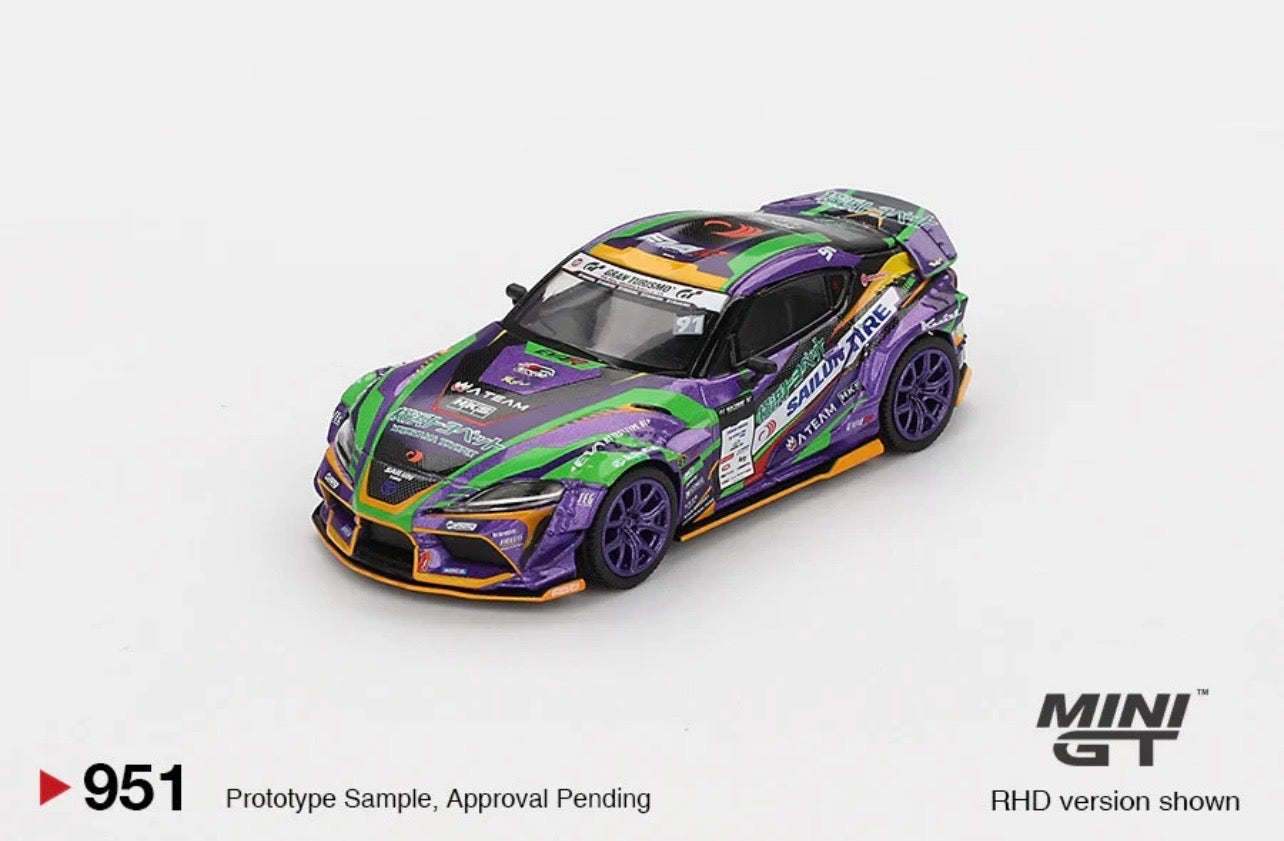 1:64  Toyota GR SUPRA KUHL 2021 D1GP Evangelion Racing  Mini GT 951
