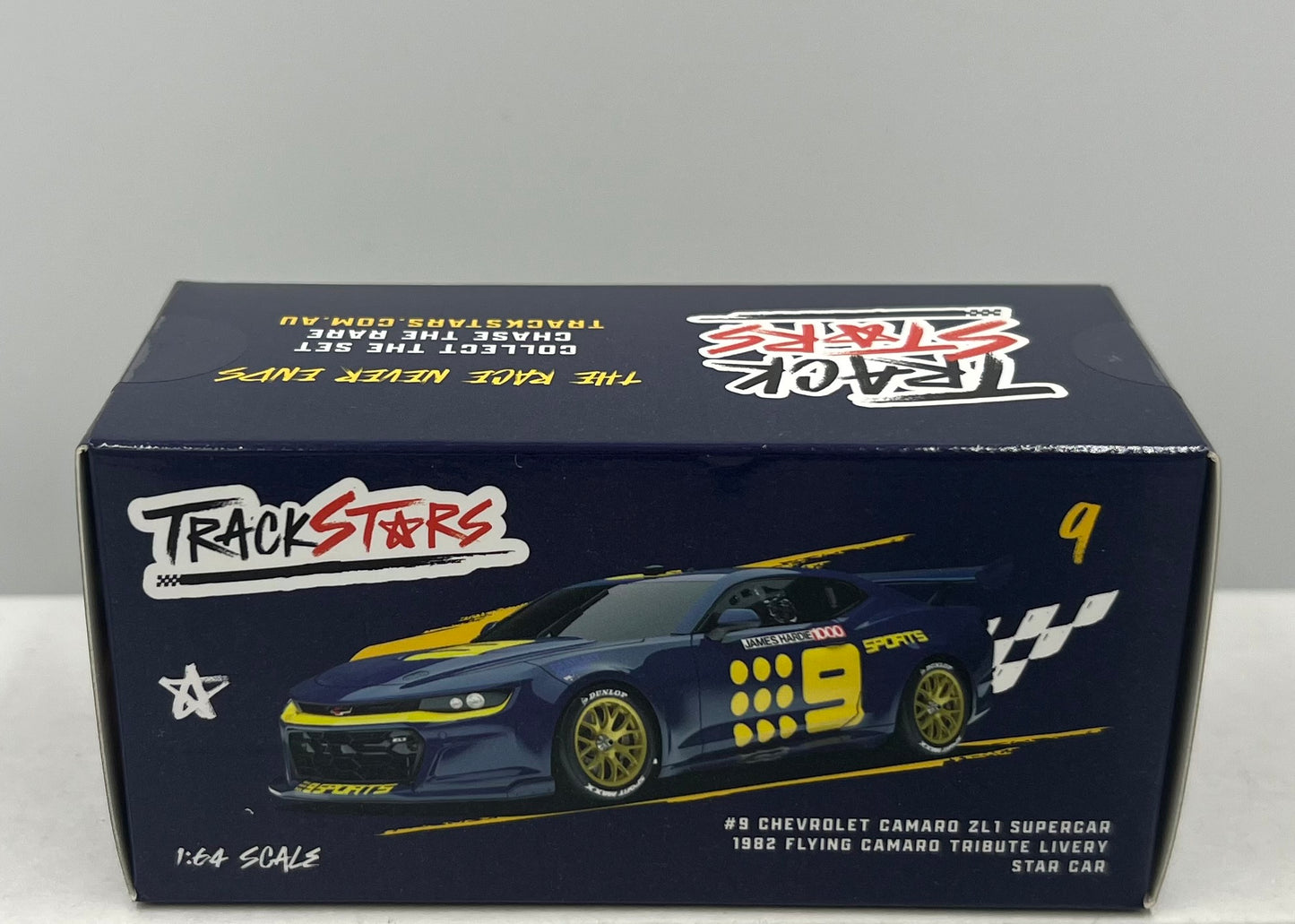 1:64 #9 Chevrolet Camaro Supercar 1982 Flying Camaro Tribute Livery Star Car Trackstars