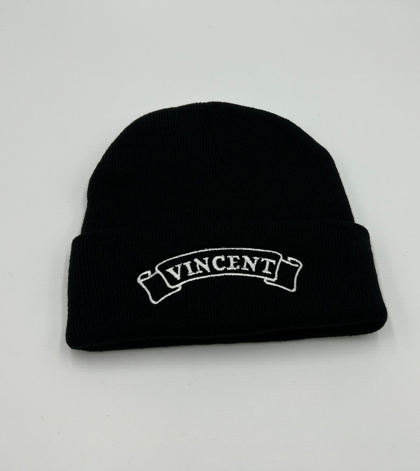 Vincent Motorcycle Embroidered Beanie