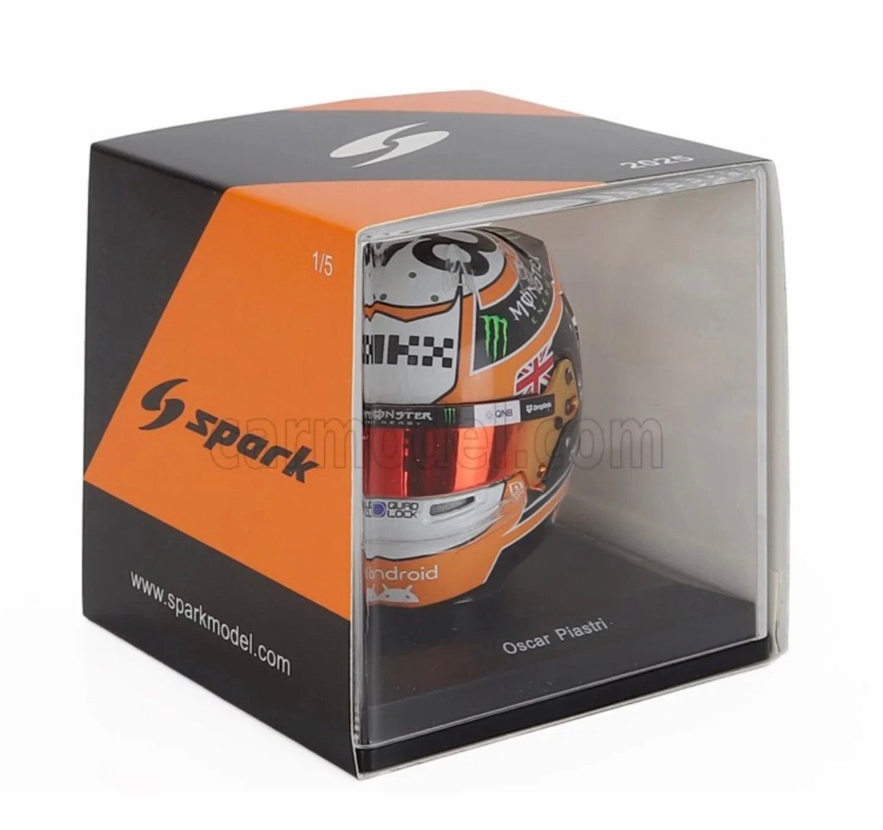 1:5 Oscar Piastri McLaren F1 2025 Monaco GP Helmet Spark