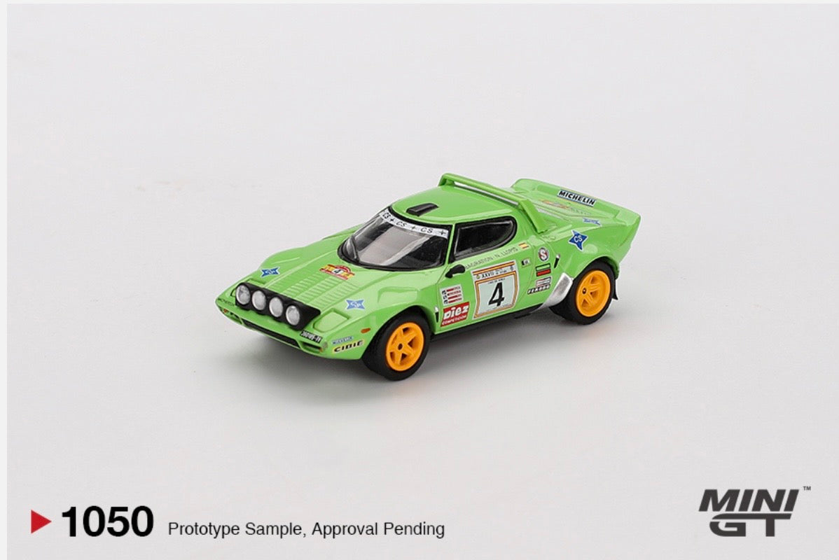 1:64 Lancia Stratos HF #4 1979 Spanish Rally Champion Mini GT 1050