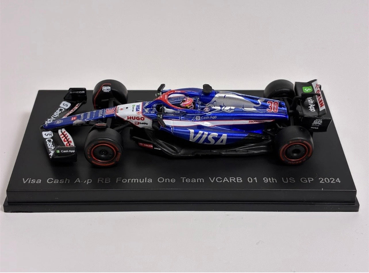 1:64 Liam Lawson #30 US GP 2024 Visa Cash App RB Formula One Team VCarb 01 Spark