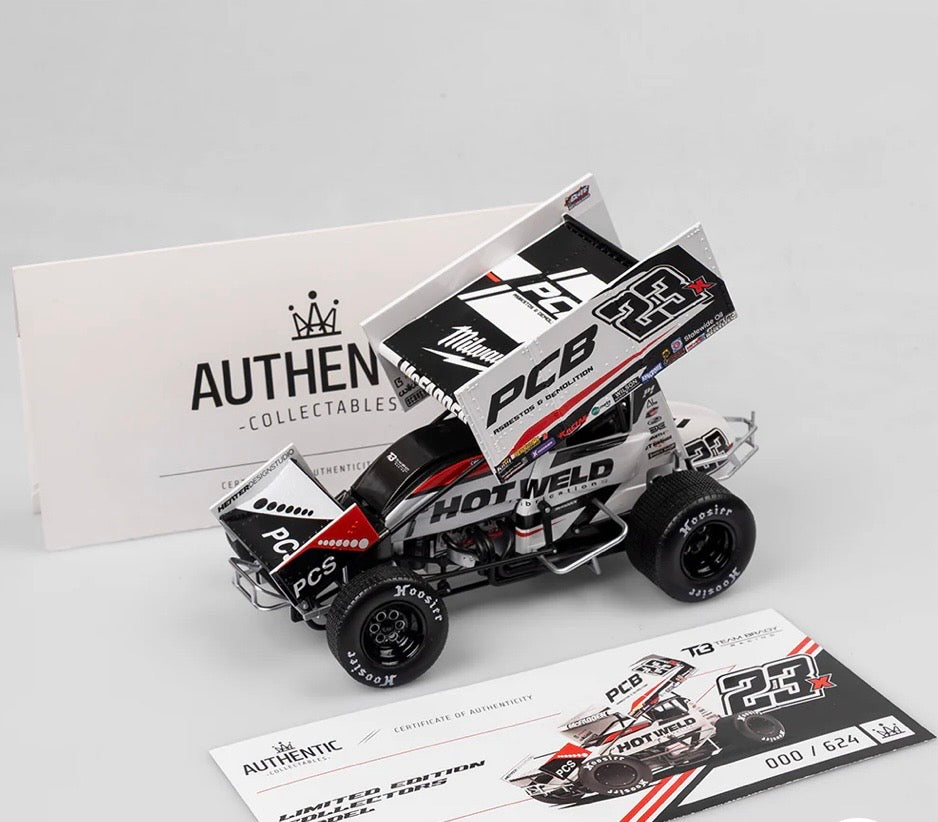 1:18 Team Brady Racing James McFadden #23X Sprintcar 2024 High Limit International Perth Authentic Collectables
