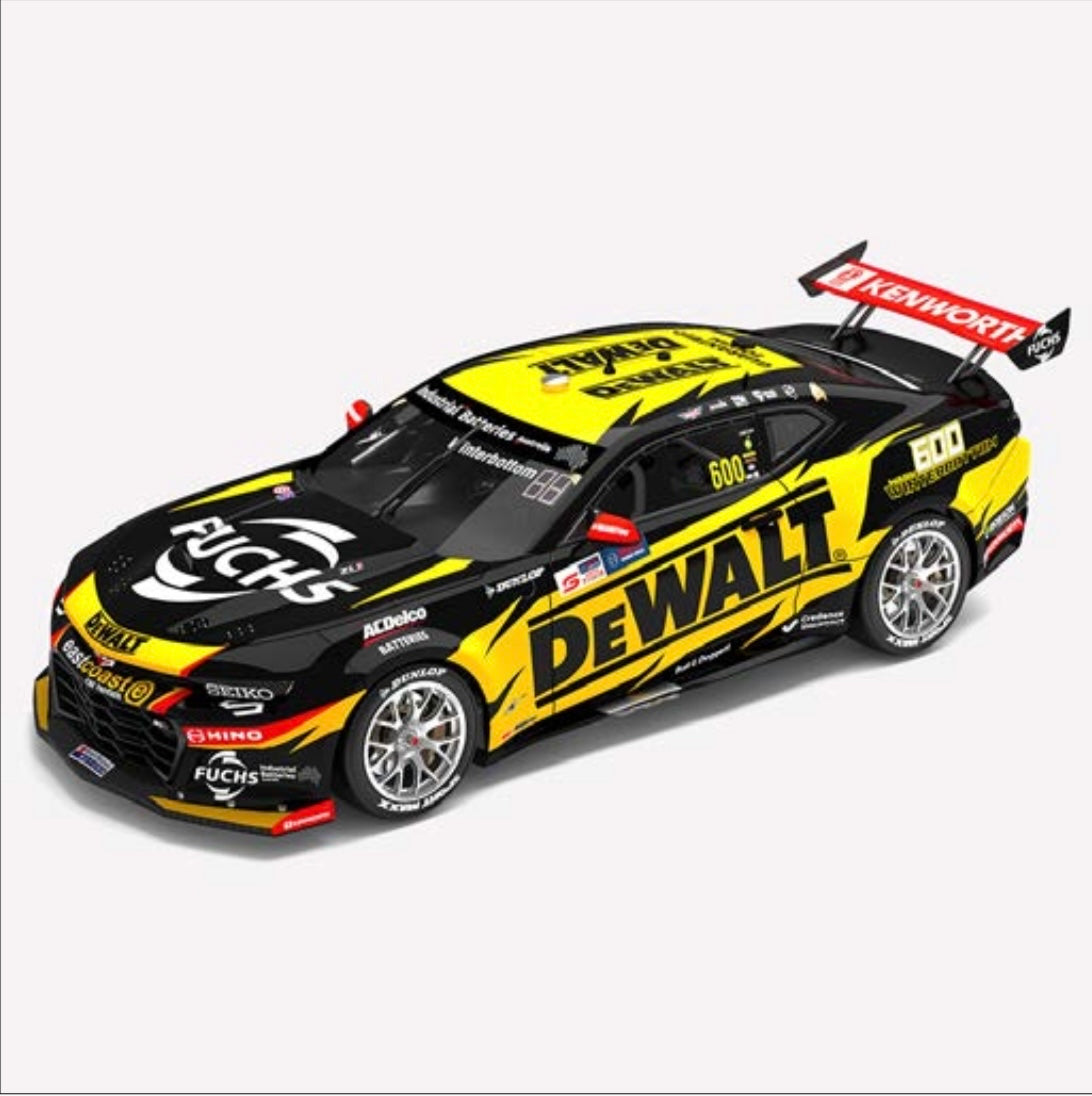 1:43 Chevrolet Camaro ZL1 Mark Winterbottom #600 (600 Race Starts Livery) Dewalt Racing  2023 Bosch Power Tools Perth SuperSprint   Authentic Collectables