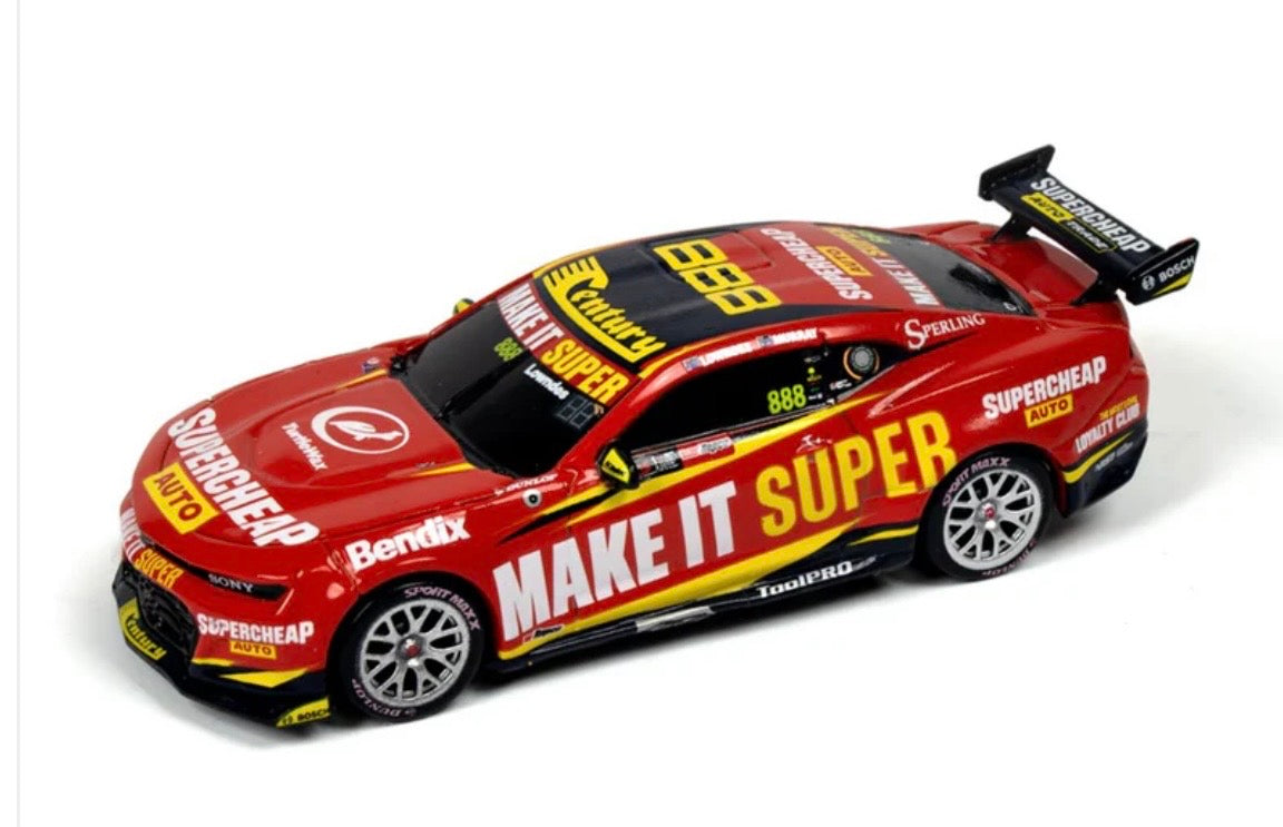 1:64 Craig Lowndes Cooper Murray #888 2024 Repco Bathurst Wildcard Livery SuperCheap Auto Racing Chevrolet Camaro Biante