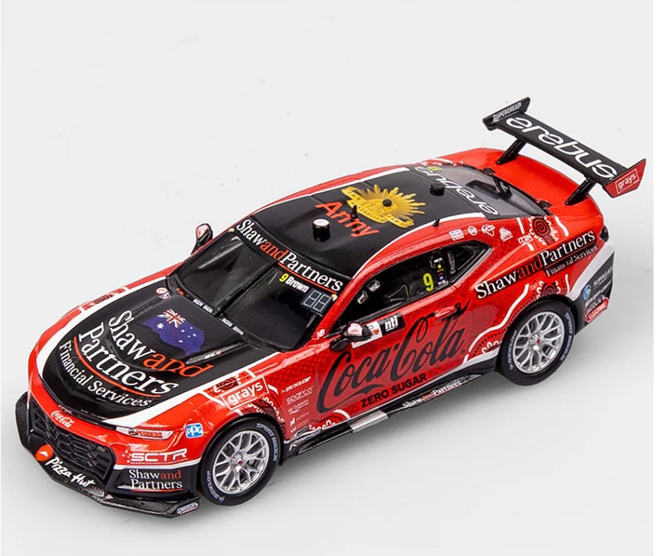 1:43 Coca-Cola Racing By Erebus Chevrolet Camaro ZL1 #9 Will Brown 2023 NTI Townsville 500 Race 16 Winner Authentic Collectables