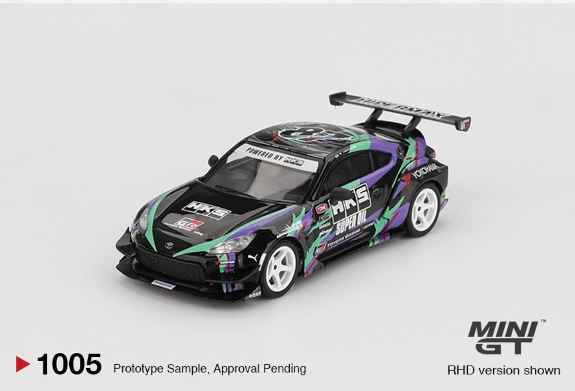 1:64 Toyota GR86 HKS Type R 2022 Tokyo Auto Salon Mini GT 1005