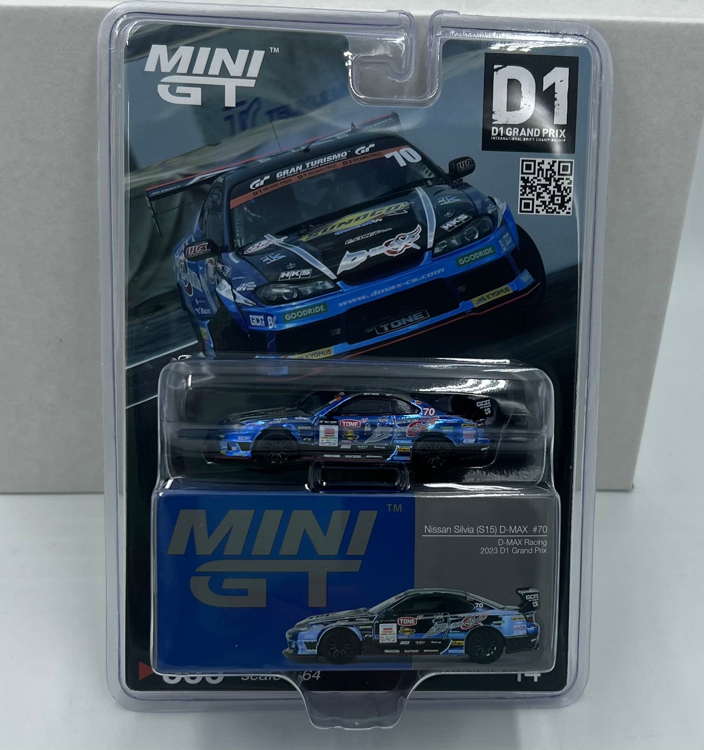 1:64 Nissan Silvia (S15) D-Max #70 D-Max Racing 2023 DI Grand Prix 855 Mini GT