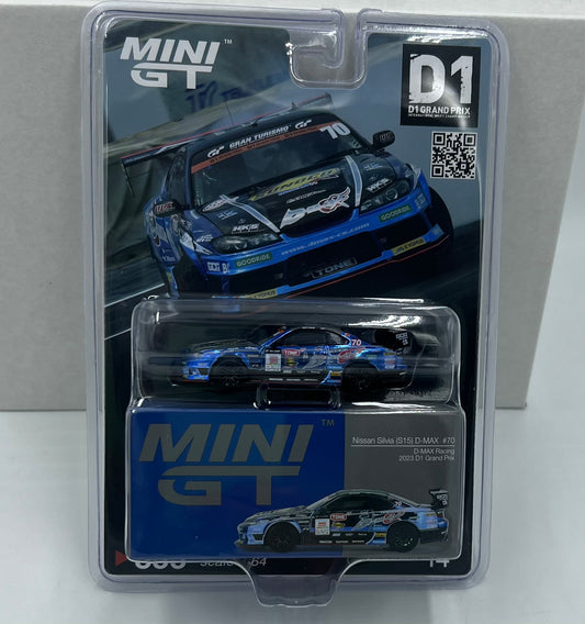 1:64 Nissan Silvia (S15) D-Max #70 D-Max Racing 2023 DI Grand Prix 855 Mini GT