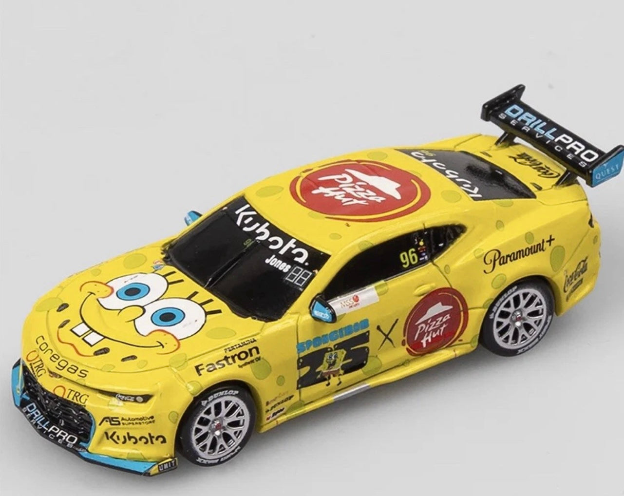 1:64 SpongeBob SquarePants #96 Jones BJR 2024 Melbourne Supersprint Chevrolet Camaro Authentic Collectables