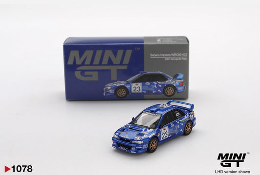 1:64 Subaru Impreza WRC99 #23 2000 Acropolis Rally  Mini GT 1078