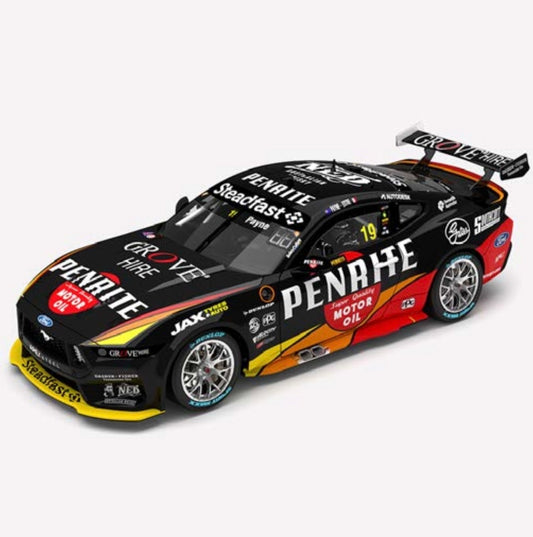 1:18 Ford Mustang GT Matthew Payne/Kevin Estre #19 Penrite Racing 2023 Penrite Oil Sandown 500 Retro Livery Authentic Collectables