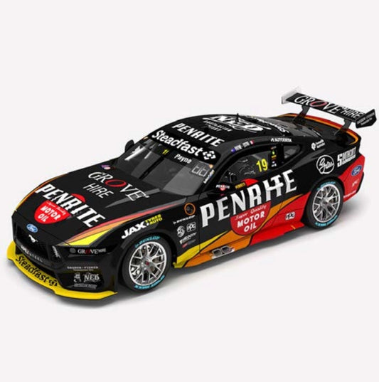 1:43 Ford Mustang GT Matthew Payne/Kevin Estre #19 Penrite Racing 2023 Penrite Oil Sandown 500 Retro Livery Authentic Collectables