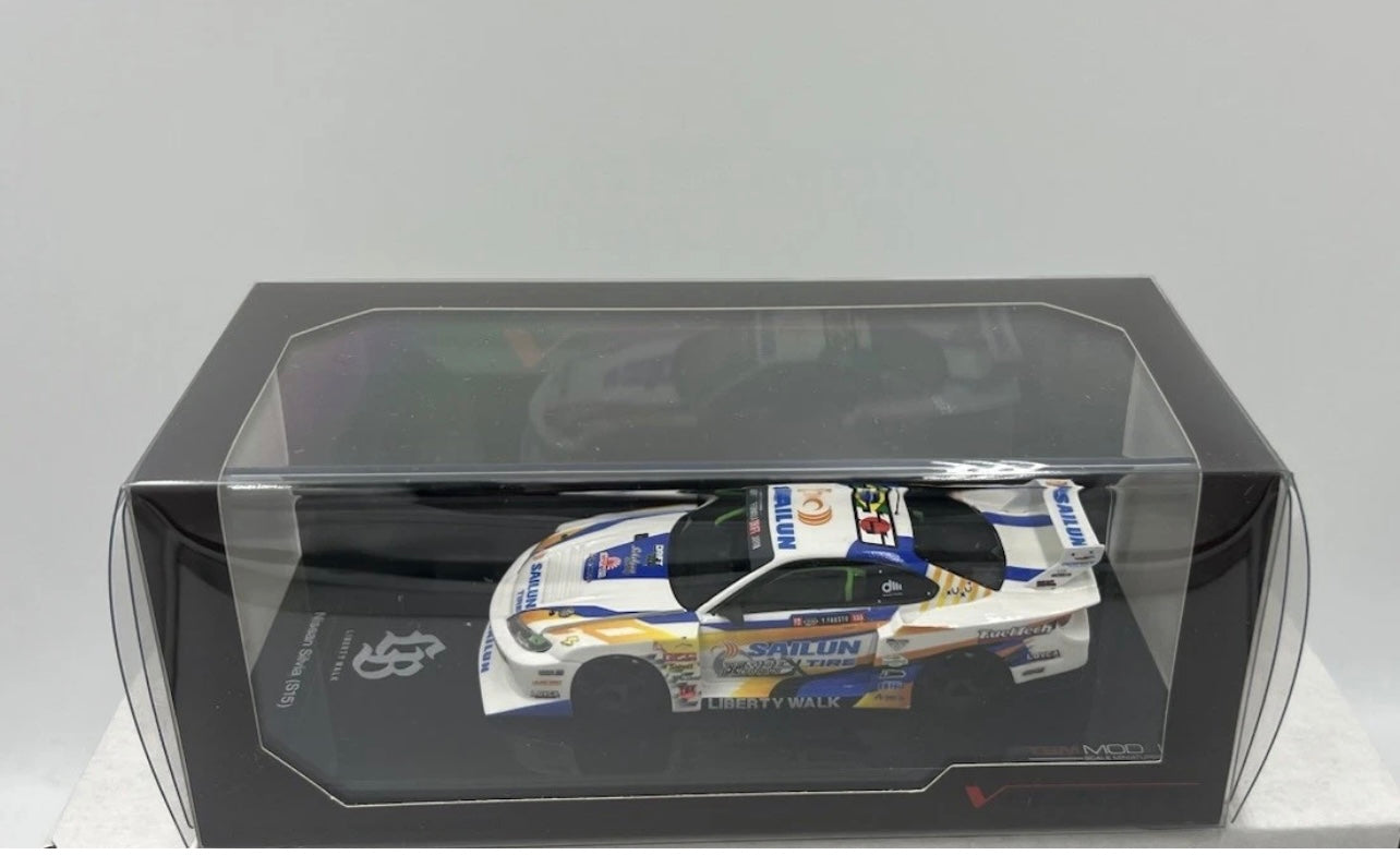 1:43 Nissan Silvia (S15) LB- Super Silhouette #555 2023 Formula Drift Japan TSM