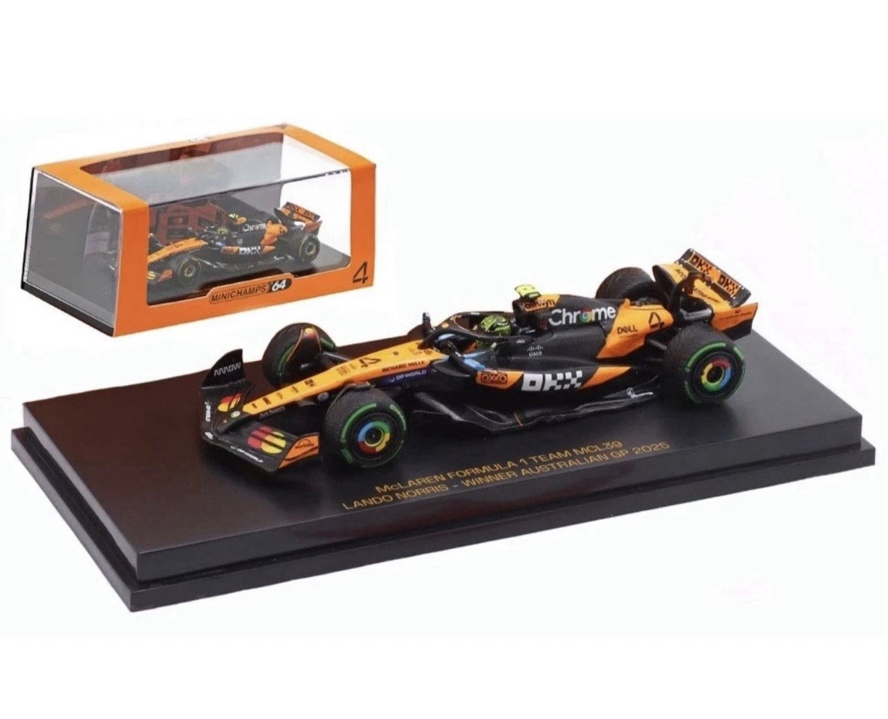 1:64 McLaren Formula1 Team MCL39 #4 Lando Norris Winner Australian GP 2025 Minichamps