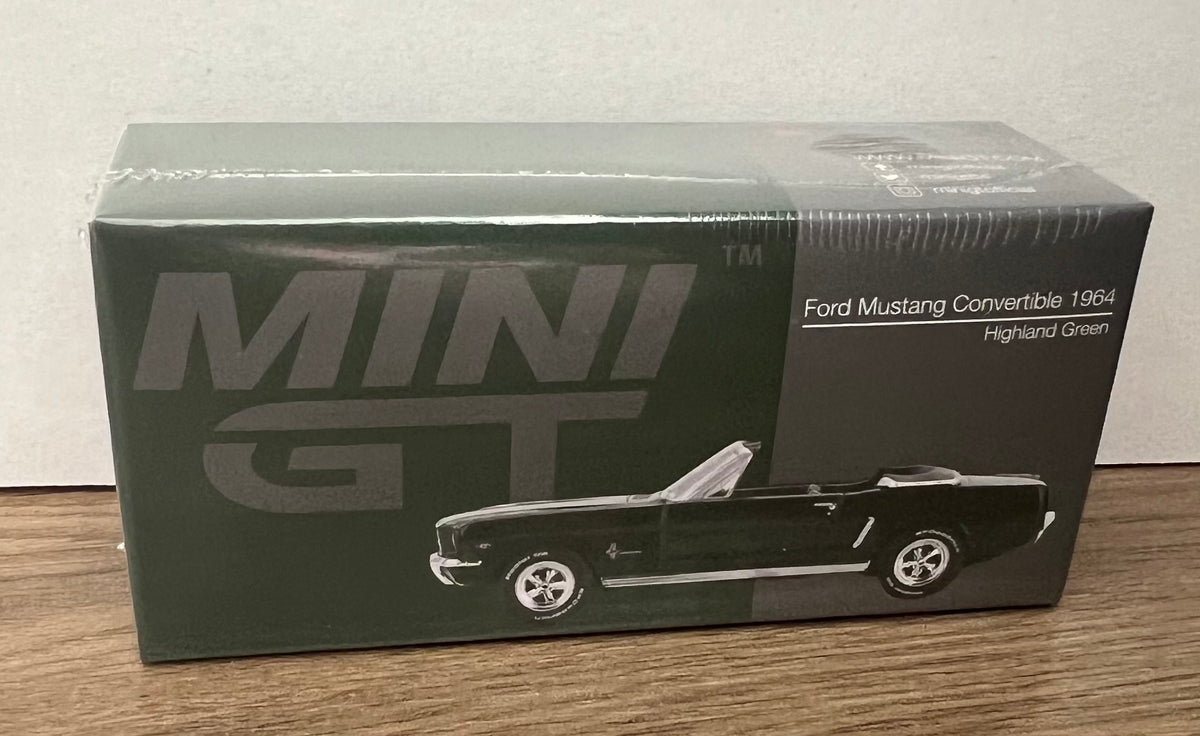 1:64 Ford Mustang Convertible 1964 Highland Green Mini GT 1166