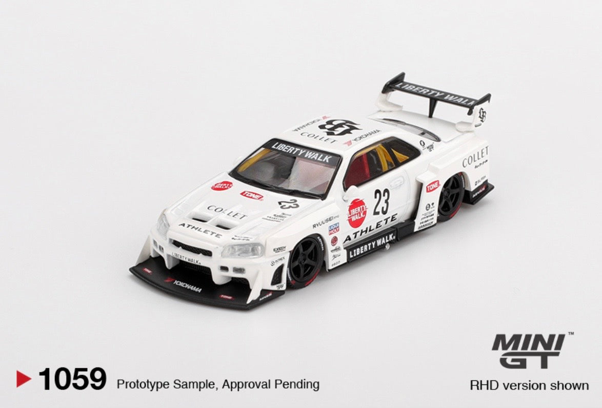 1:64 Nissan LB-ER34 Super Silhouette Athlete/Collect Mini GT 1059