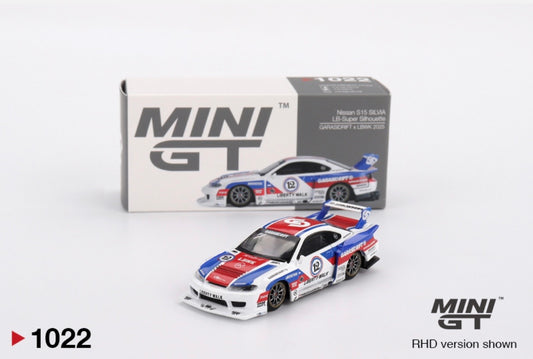 1:64 Nissan S15 Silvia LB-Super Silhouette Garasidrift x LBWK 2025 Mini GT 1022