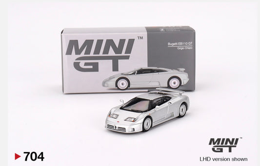 1:64 Bugatti EB110 GT Grigio Chiaro Mini GT 704