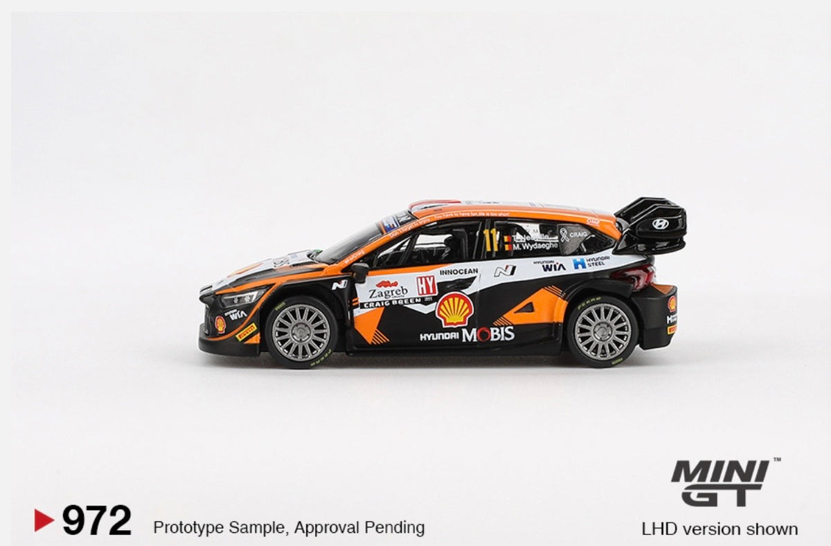 1:64 Hyundai i20 N Rally 1 #11 2023 Rally Croatia Power Stage Winner Mini GT 972