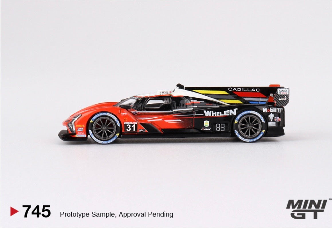 1:64 Cadillac V-Series R #31 2023 IMSA Sebring 12 Hrs Winner Whelen Engineering Cadillac Racing Mini GT 745