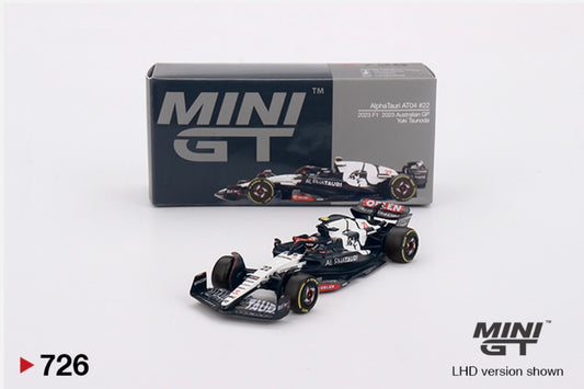 1:64 AlphaTauri AT04 #22 2023 F1 2023 Australian GP YUKI Tsunoda Mini GT 726