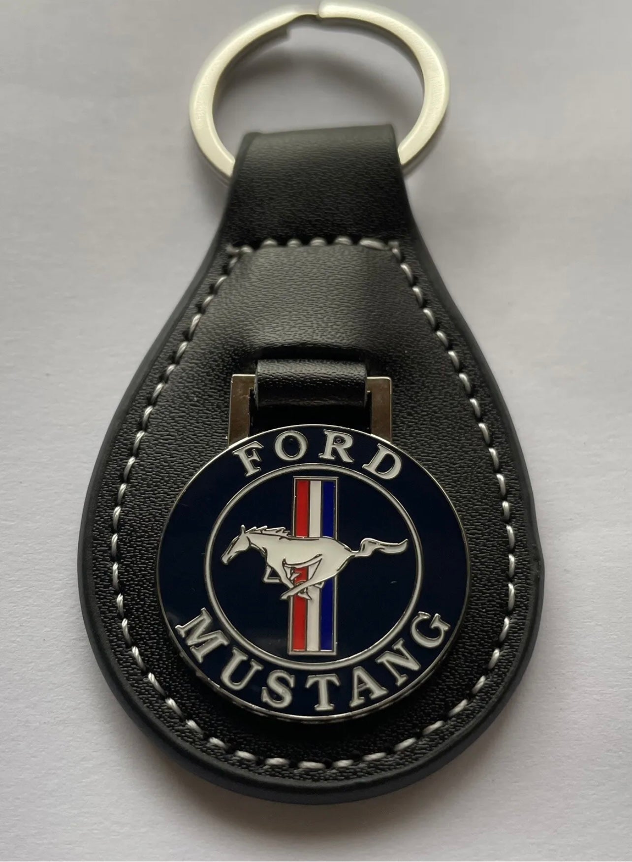 Ford Mustang Leather Key Ring