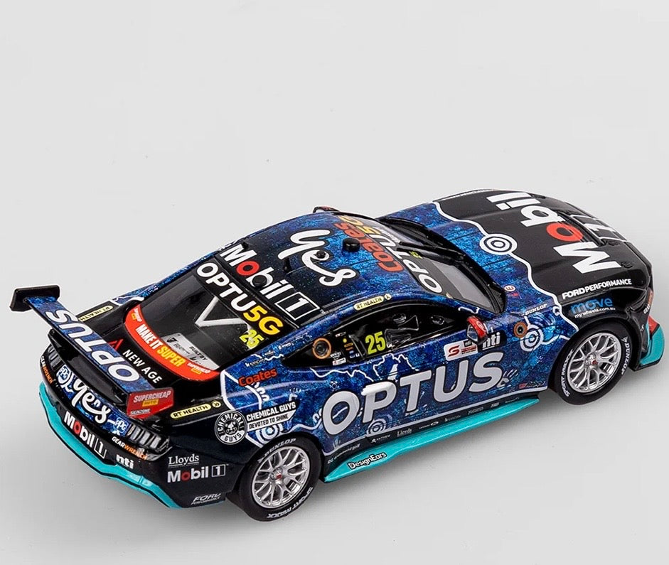 1:43 Chaz Mostert #25 Mobil 1 Optus Racing 2024 Betr DarwinTriple Crown/  NTI Townsville 500 Mustang GT Authentic Collectables