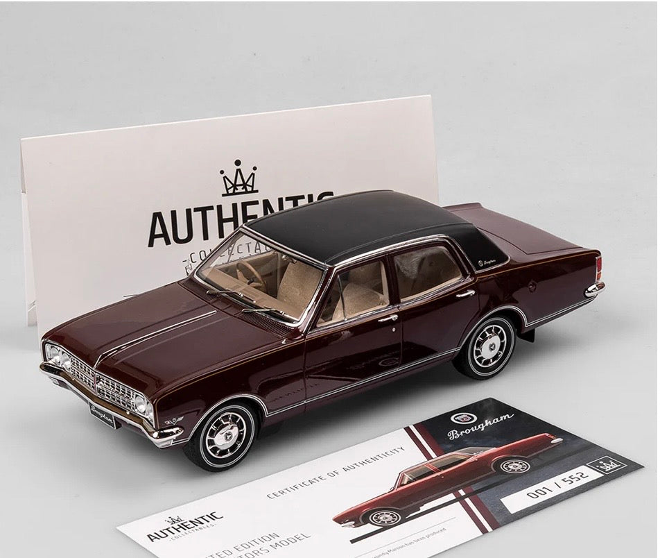 1:18 Holden HK Brougham Burgundy Maroon Authentic Collectables