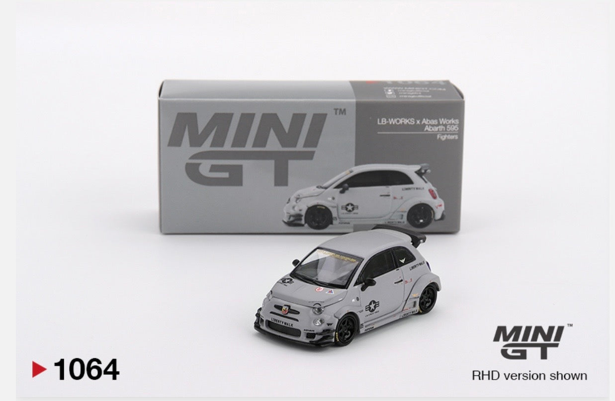 1:64 LB-Works x Abas Works Abarth 595 Fighters Mini GT 1064