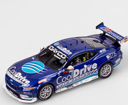 1:43 CoolDrive Racing Todd Hazelwood #3 Ford Mustang GT 2023 Supercars Championship Season Authentic Collectables