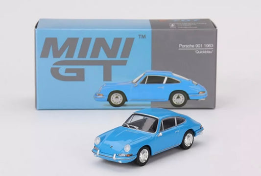 1:64 Porsche 901 1963 Quickblau Mini GT 707