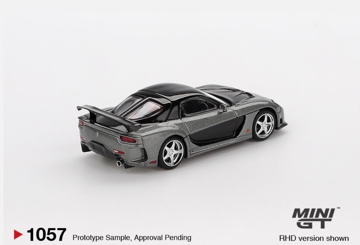 1:64 Mazda RX-7 Veilside Fortune7 Grey Mini GT 1057