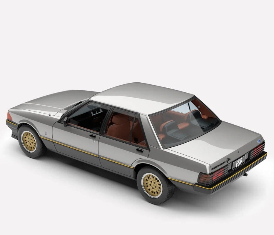 1:18 Ford XE Falcon ESP Silver Grey over Charcoal Authentic Collectables Pre-Order