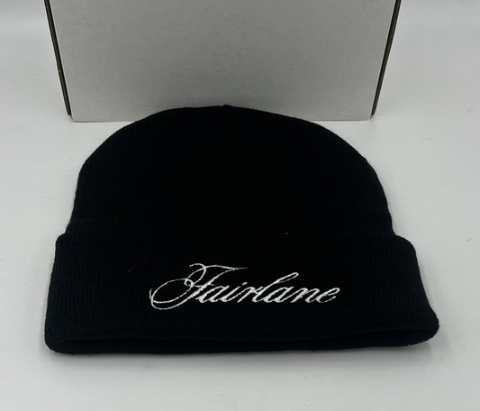 Ford Fairlane Embroidered Beanie Black