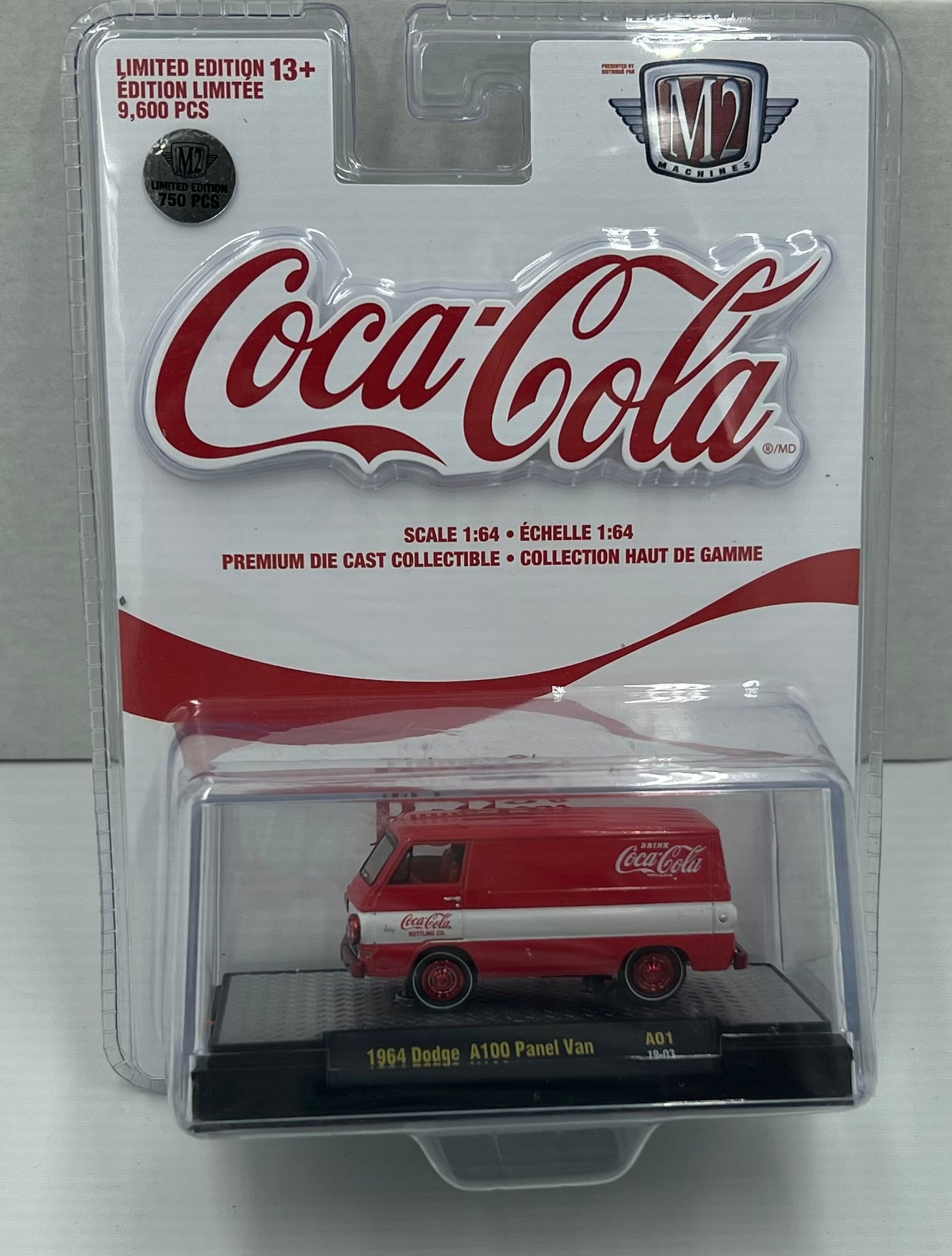 1:64 M2 Machines 1964 Dodge A100 Panel Van Coca-Cola Chase