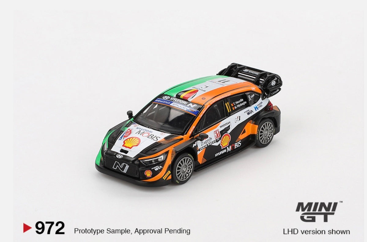 1:64 Hyundai i20 N Rally 1 #11 2023 Rally Croatia Power Stage Winner Mini GT 972