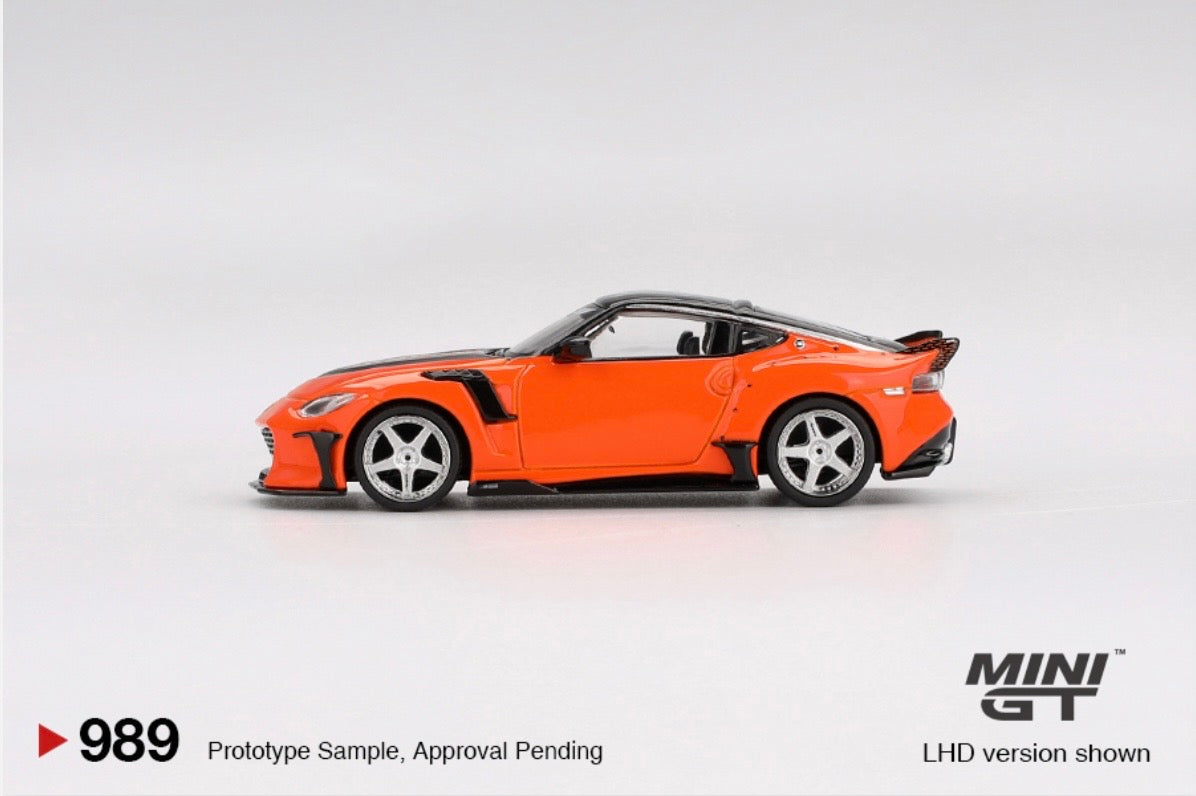 1:64 Nissan Z Veilside FFZ400 Orange Mini GT 989