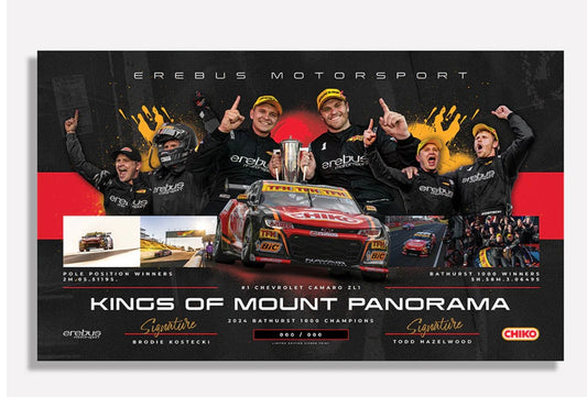 Kings of the mountain 2024 Bathurst Champions Kostecki Hazelwood limited edition print Authentic Collectables