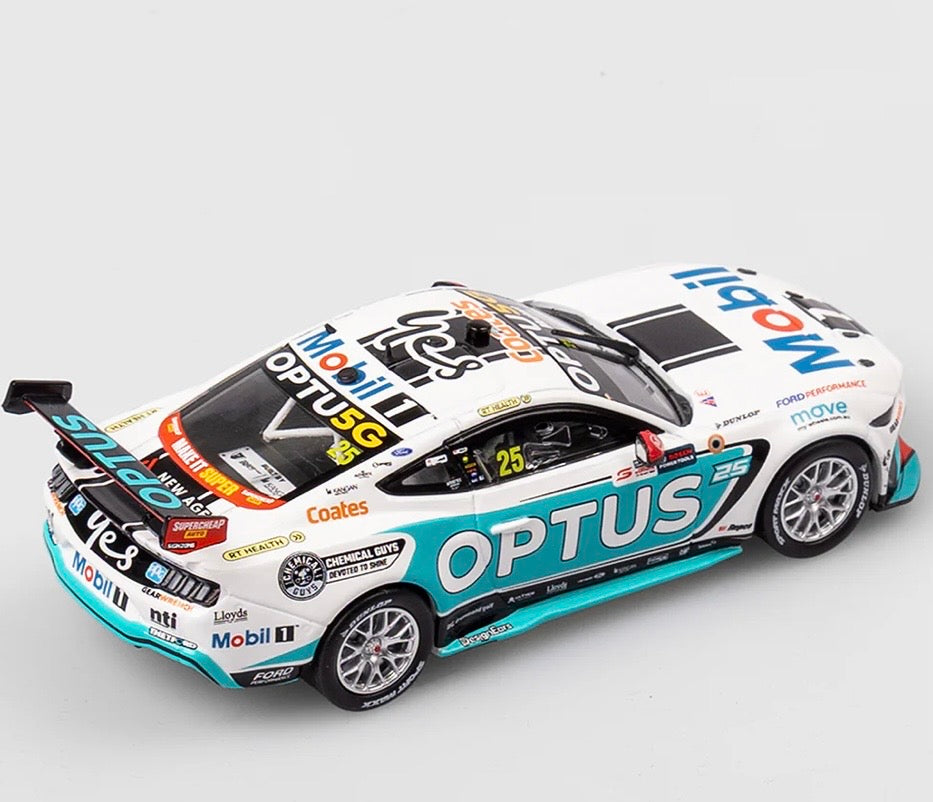 1:43 Chaz Mostert #25 2024 Perth Supersprint Race 9 Winner WAU Ford Mustang GT Authentic Collectables