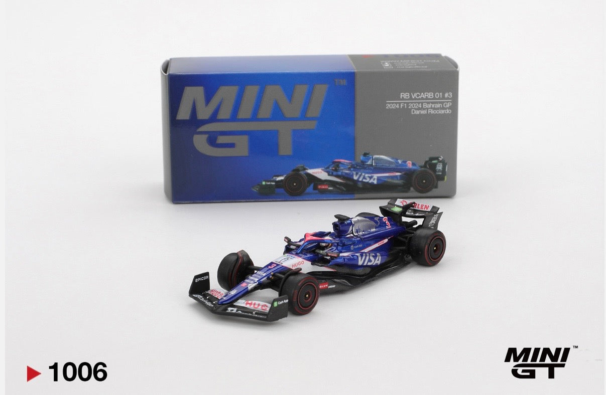 1:64 RB VCARB 01 #3 Daniel Riccardo 2024 F1 2024 Bahrain GP Mini GT 1006