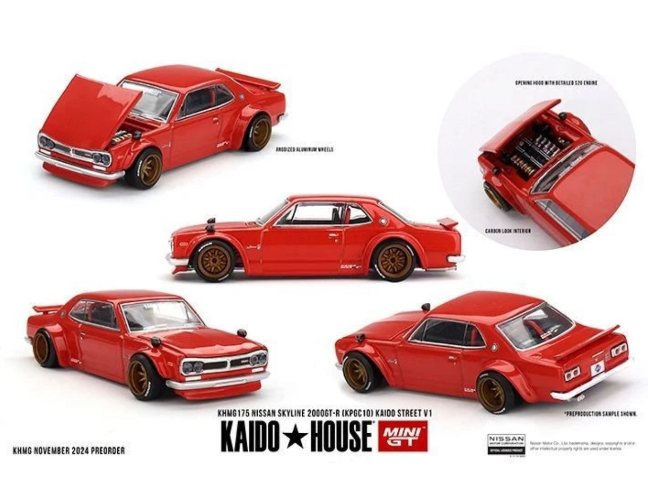 1:64 Nissan Skyline 2000GT-R Kaido Street V1 #175 Kaido House