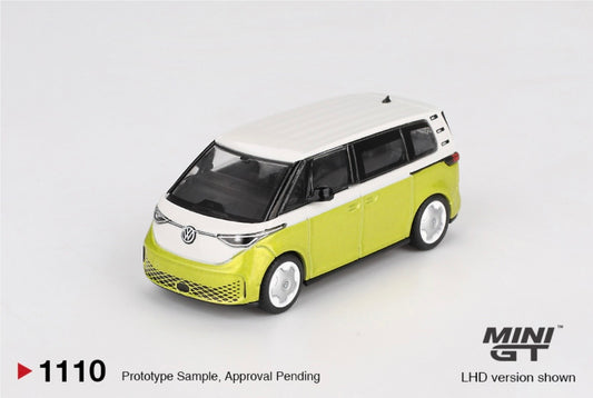 1:64 Volkswagen ID Buzz Candy White / Pomelo Yellow Mini GT 1110