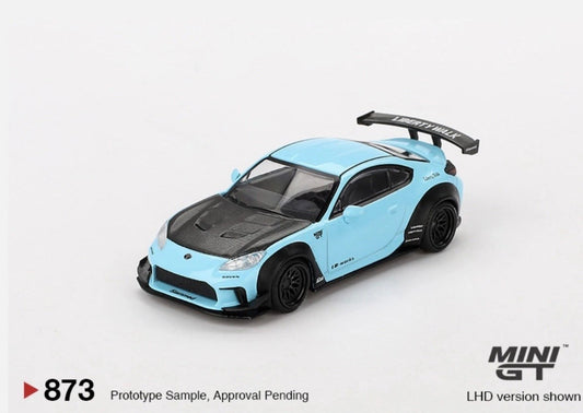 1:64 Toyota GR86 LB ⭐️ Nation Baby Blue Mini GT 873